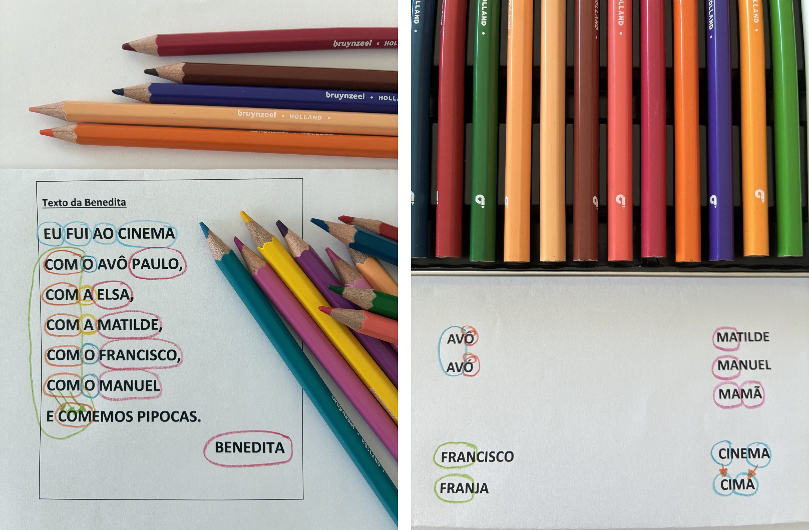 Caderno de atividades: A Benedita está ansiosa por aprender a ler!